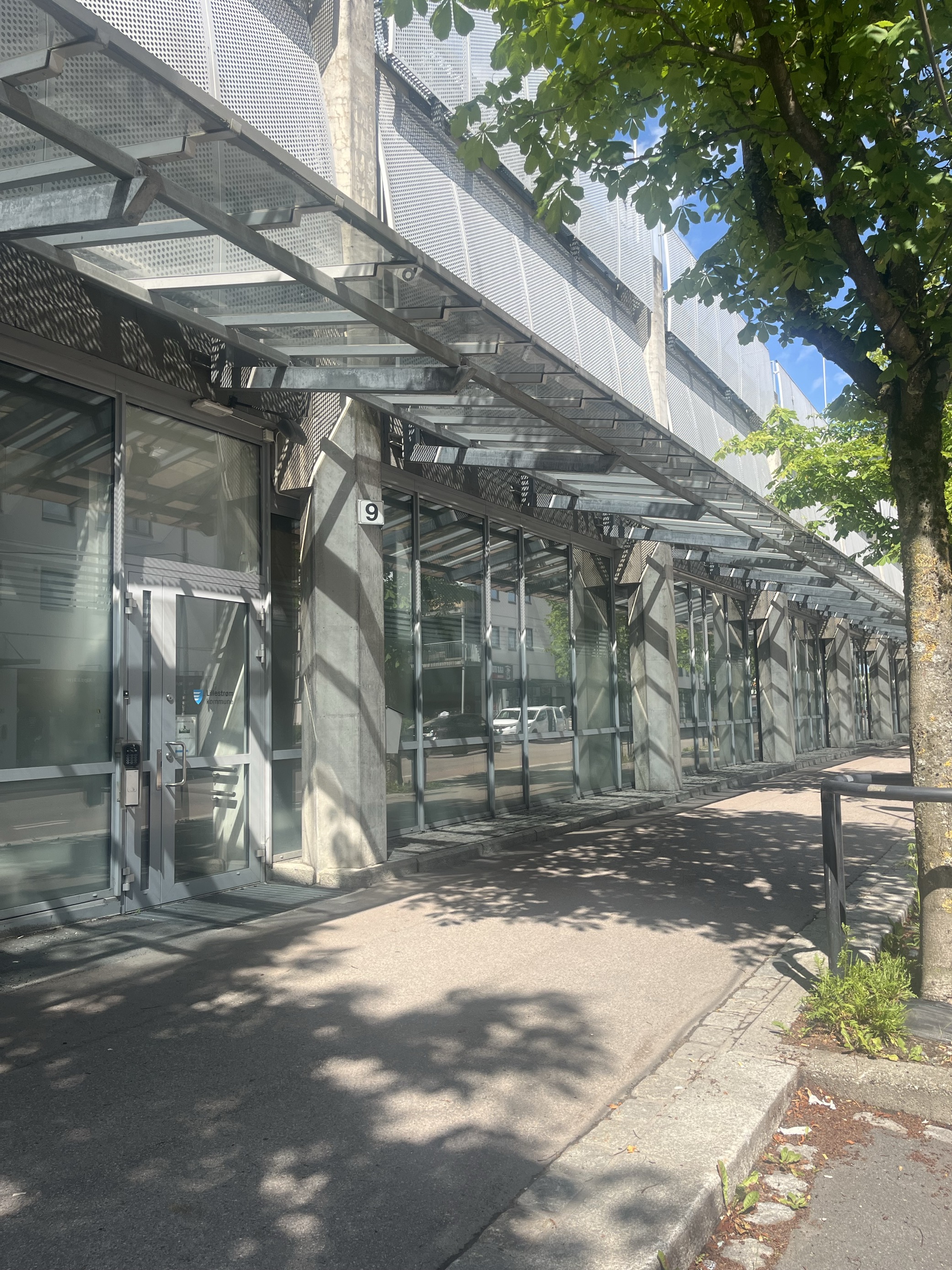 Inngangspartiet til et kontor