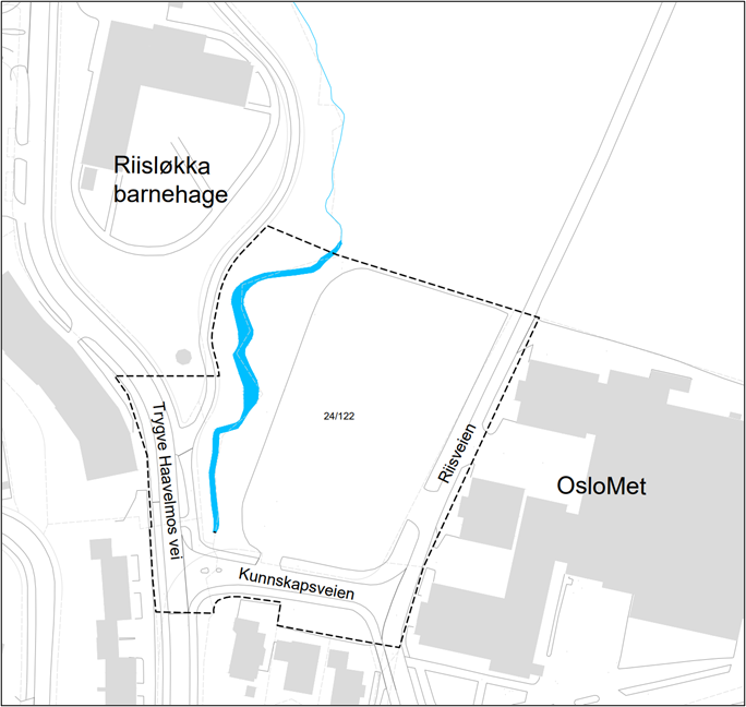 Kartutsnitt av planområdet