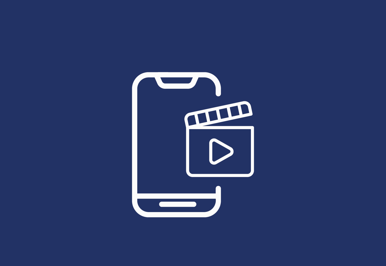 Bilde: Mobiltelefon og ikon for film