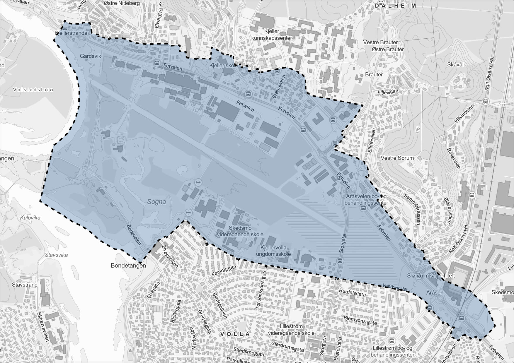 Kart over planomr&aring;det