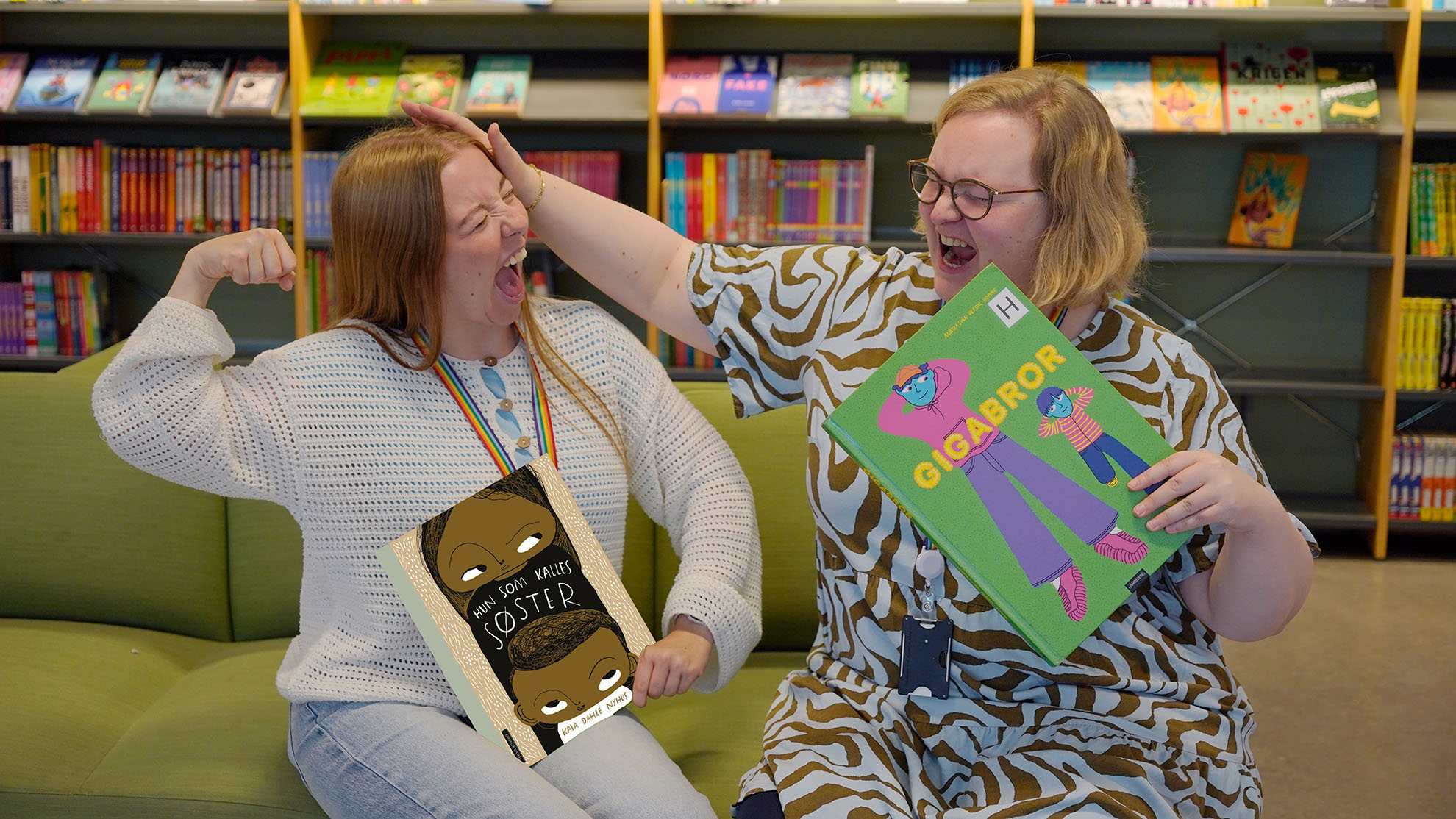 Bilde: Bibliotekarene krangler
