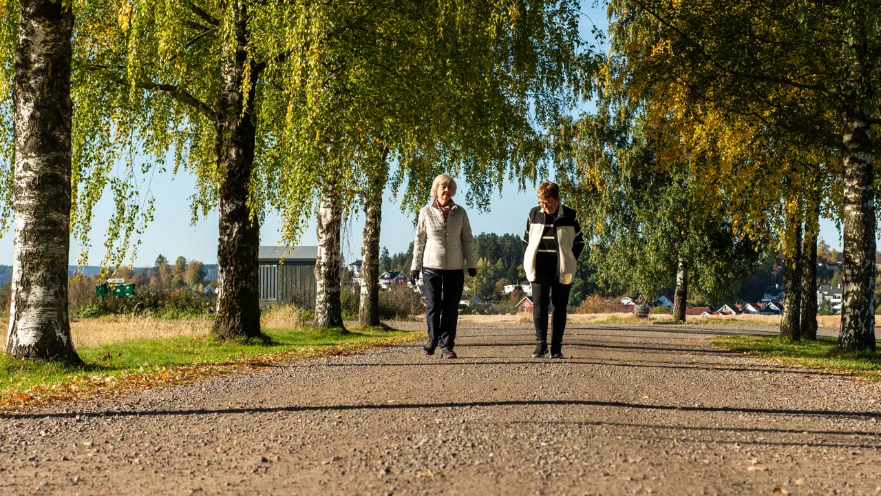 Eldre mennesker i aktivitet på Huseby gård