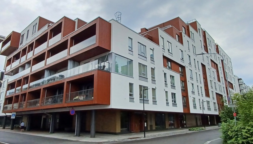 Moderne leilighetsbygg.