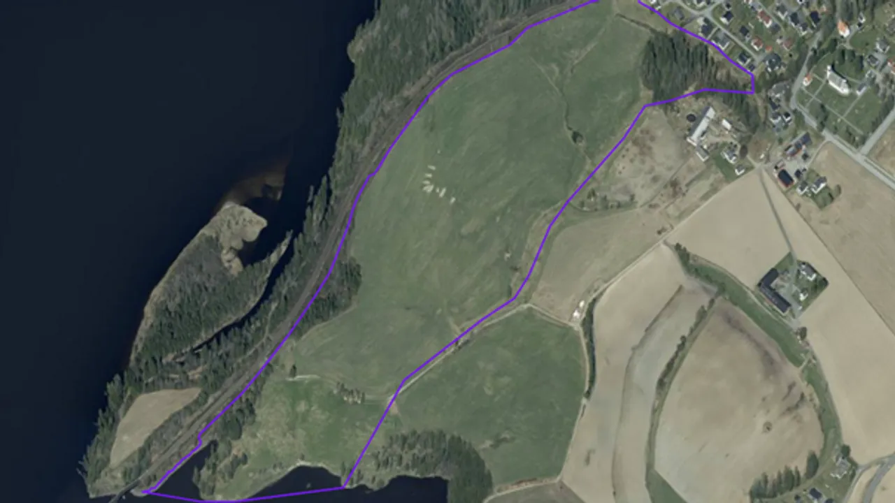 Kartutsnitt Foss søndre