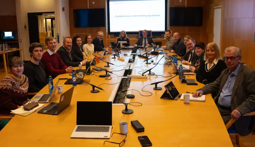 Representanter fra politiske partier i Lillestrøm kommune har møte i formannskapet