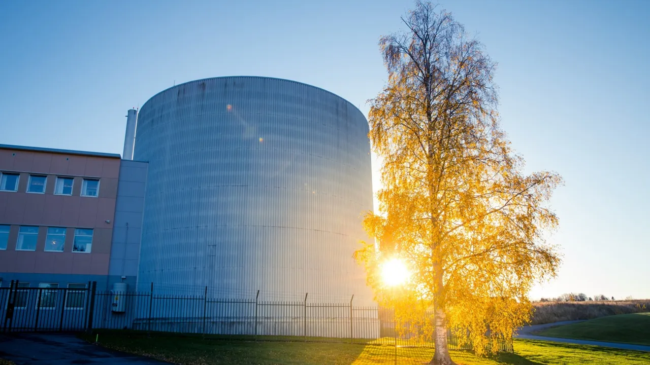 Bilde av atomreaktoren på Kjeller