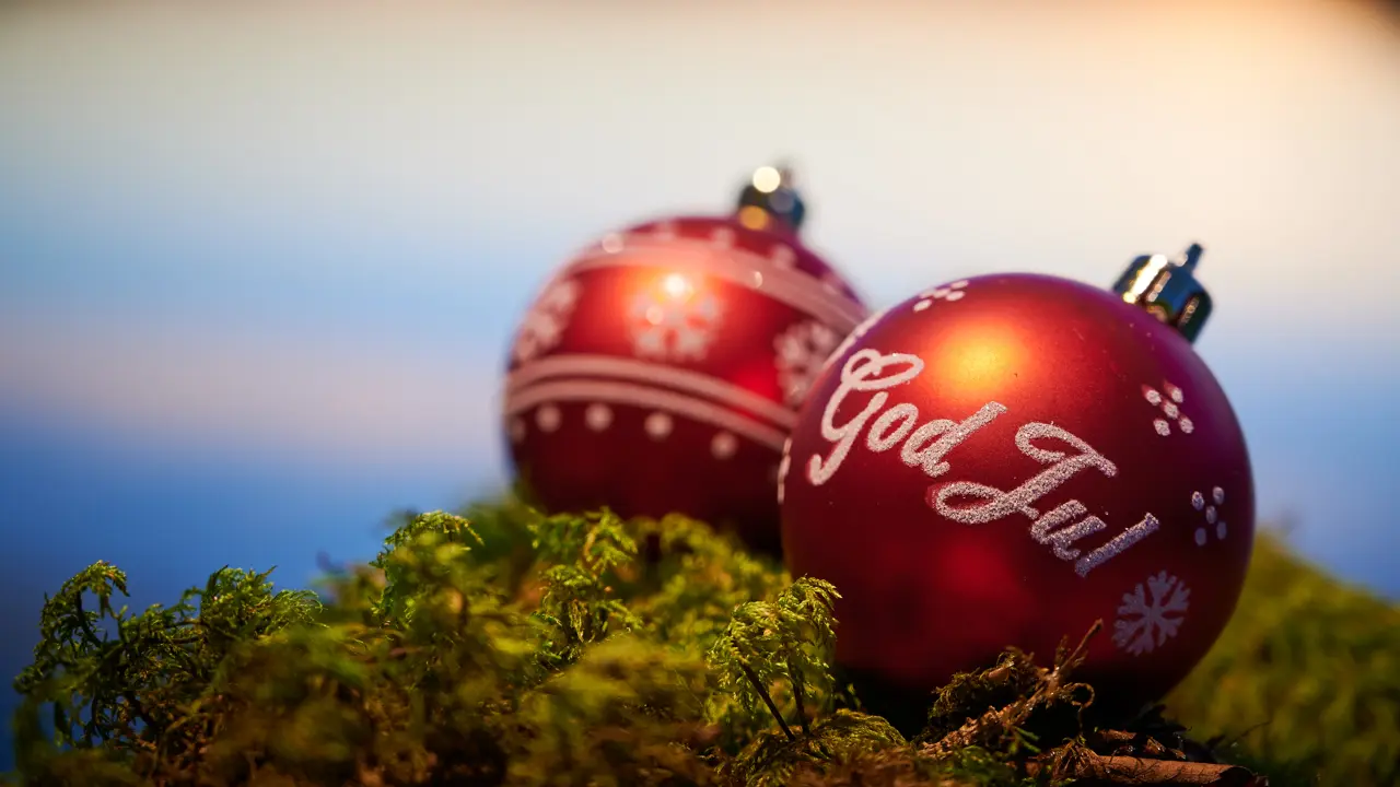 God jul motiv fra Bingen lenser i Lillestrøm kommune
