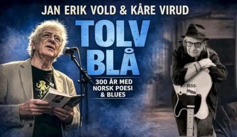 Bilde: Konsertplakaten med Jan Erik Vold & Kåre Virud
