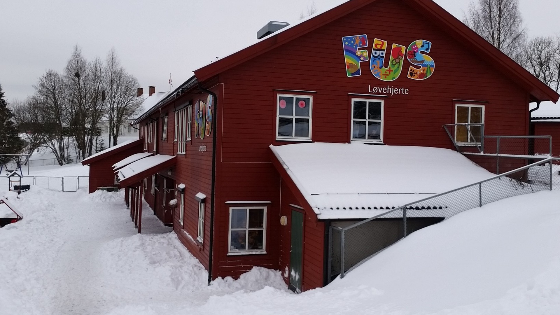 Løvehjerte FUS barnehage og uteområde.