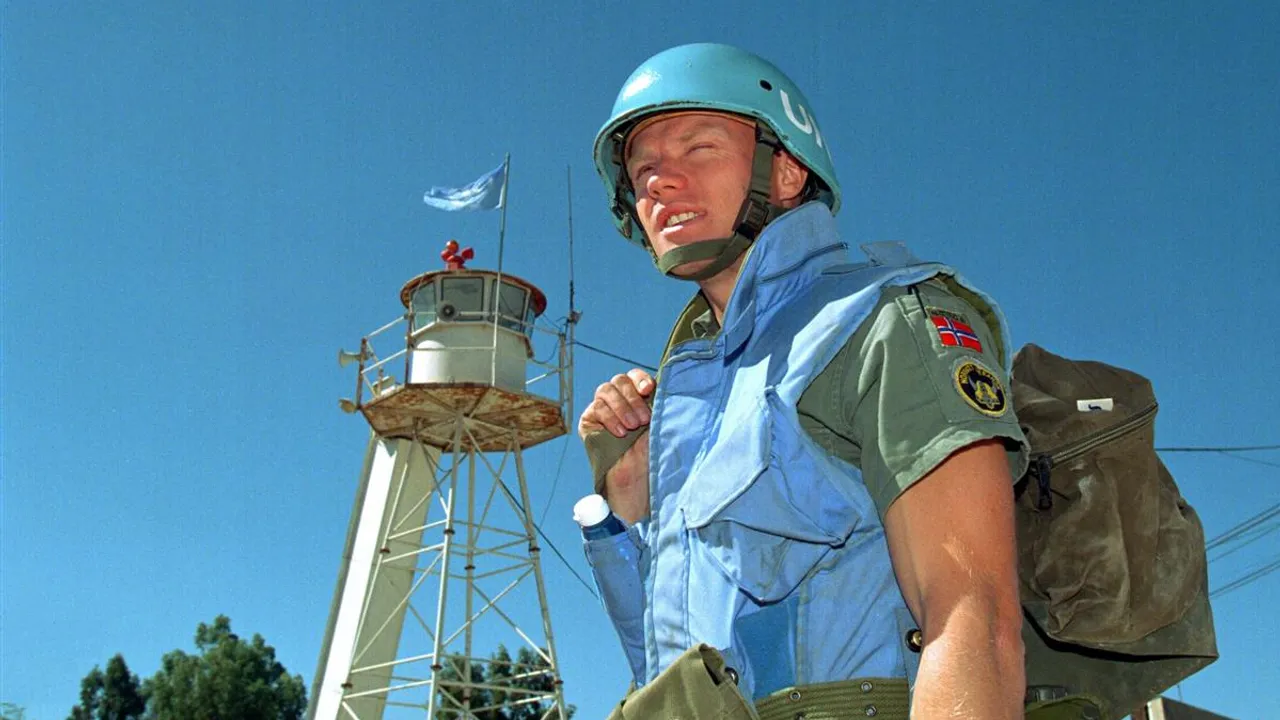 Mann i militæruniform fra FN