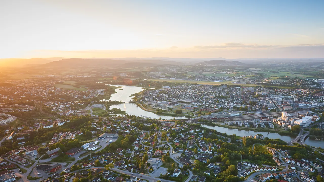 Oversiktsbilde av Lillestrøm kommune