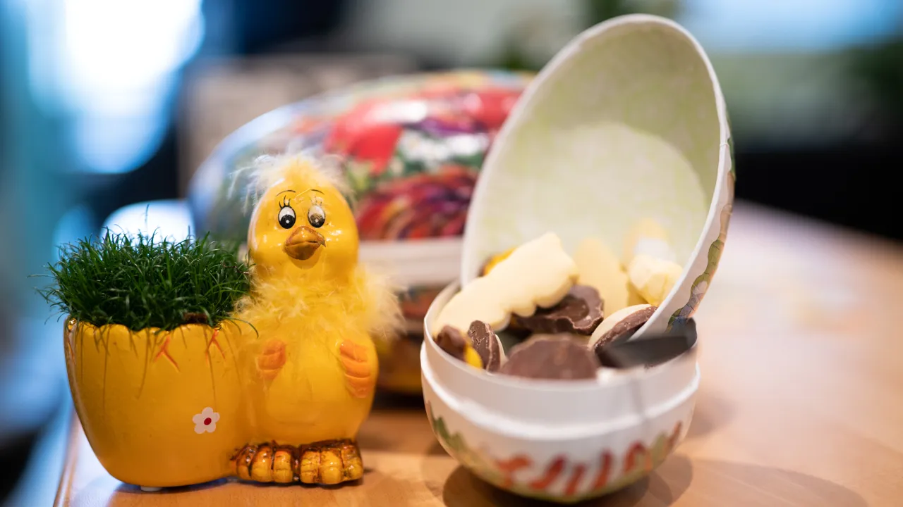 Påskekylling smågodt påskeegg