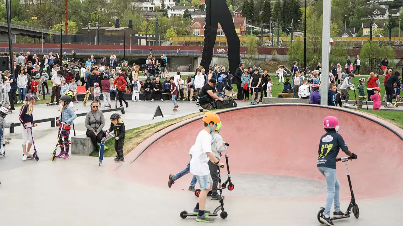 Åpning av skateparken