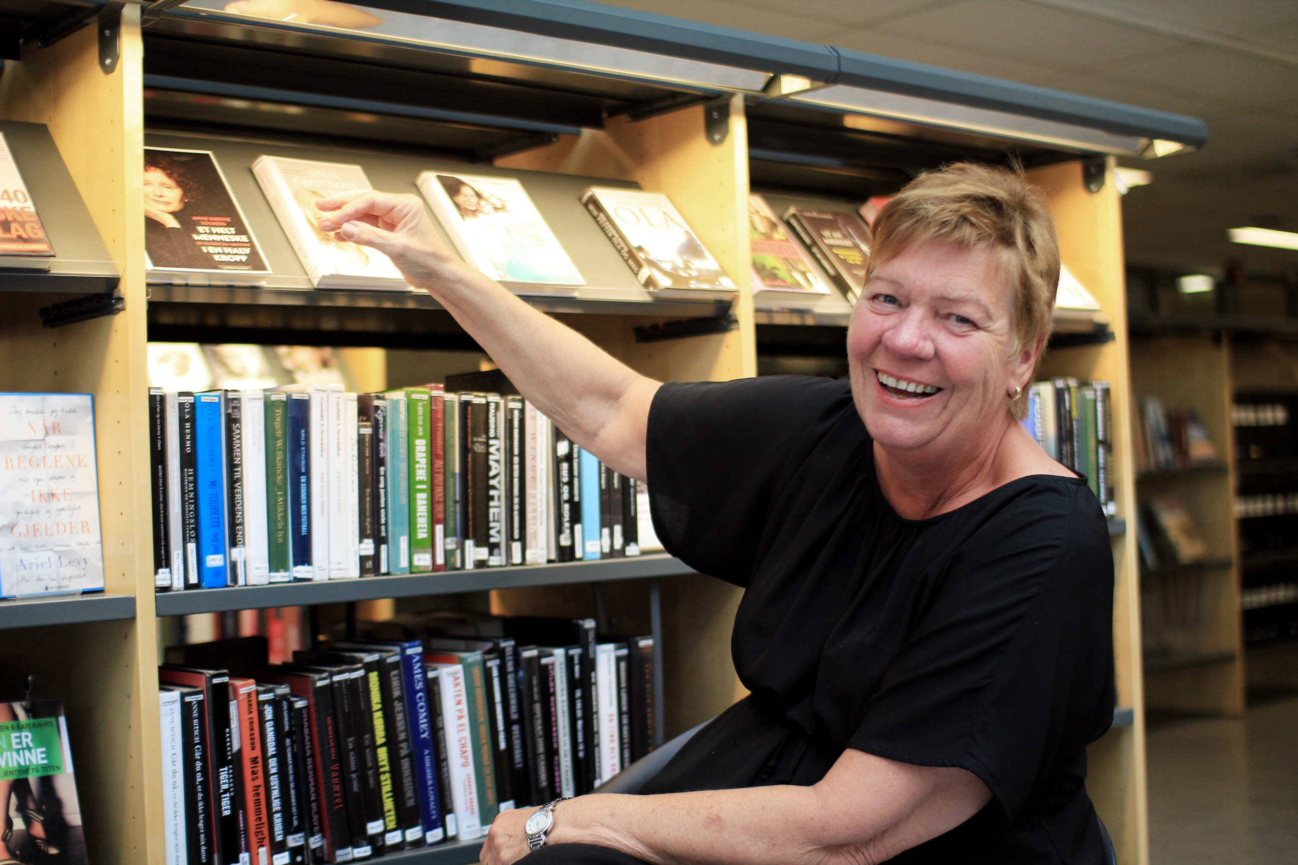 Bilde: Biblioteksjef Sølvi Tellefsen