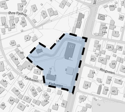 Kartutsnitt strømsveien 9