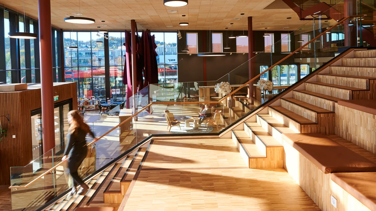 Lillestrøm bibliotek interiør