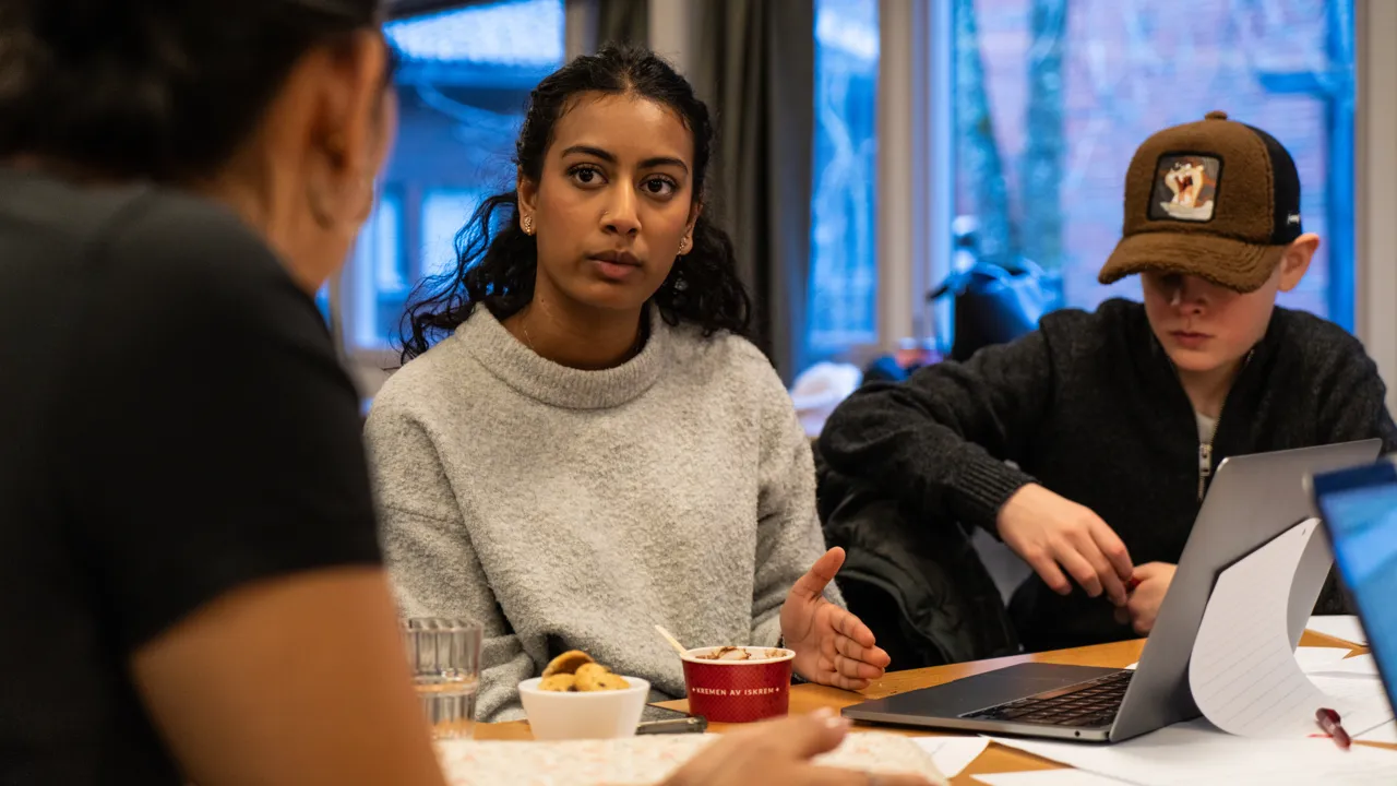 Ungdommer fra demokratigruppa i Lillestrøm kommune